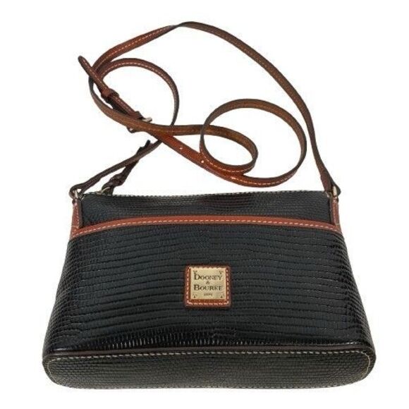 Dooney & Bourke Embossed Lizard Ginger Pouchette Shoulder Crossbody Bag $178 - Picture 11 of 16